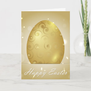 Goldenes Ostereier Karte