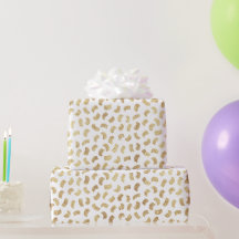 Goldenes Paint Strikes Wrapping Paper