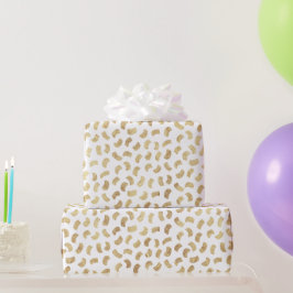 Goldenes Paint Strikes Wrapping Paper Geschenkpapier