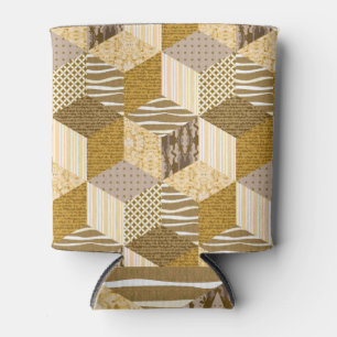 Goldenes Patchwork: Sandy Quilt Elegance. Dosenkühler