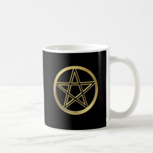 Goldenes Pentagramm Kaffeetasse