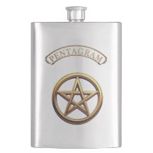 Goldenes Pentagramm Okkultes Symbol