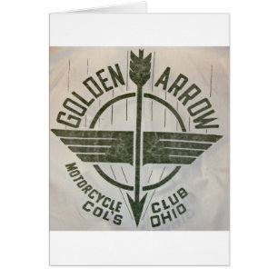 Goldenes Pfeil-Motorrad-Verein-Logo