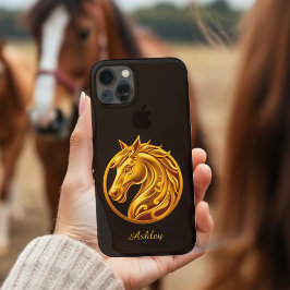 Goldenes Pferd Case-Mate iPhone Hülle