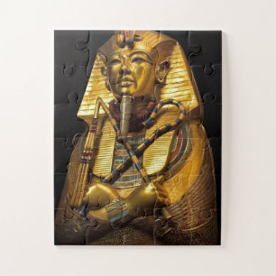 Goldenes Pharaonen-Puzzle – Altägyptische Kunst Puzzle