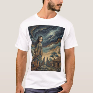 Goldenes Phoenix-Mädchen – Lotus-Himmel-Verträumth T-Shirt