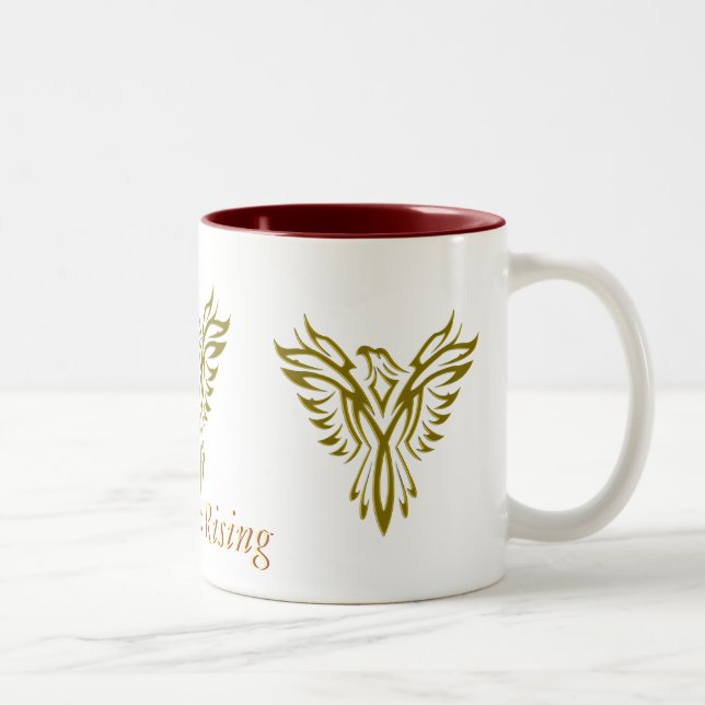 Goldenes Phoenix steigende Tasse mit zwei Tönen (Rechts)