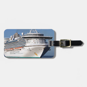 Goldenes Prinzessin-Kreuzschiff Gepäckanhänger