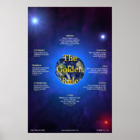 Goldenes Regelplakat (Vertikal)