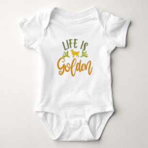 Goldenes Retriever-Design für Hunde-Mama Baby Strampler