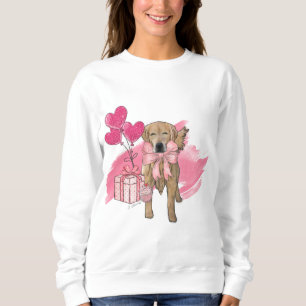 Goldenes Retriever Herz Sweatshirt