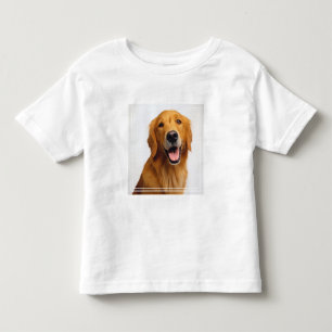 Goldenes Retriever-Lächeln Kleinkind T-shirt