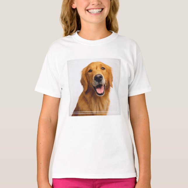 Goldenes Retriever-Lächeln T-Shirt (Vorderseite)