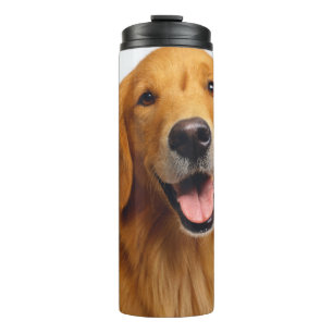 Goldenes Retriever-Lächeln Thermosbecher