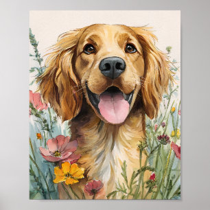 Goldenes Retriever Poster - Niedlich Golden Retrie
