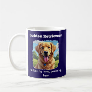 Goldenes Retriever Shirt - Golden by Name & Herz Kaffeetasse