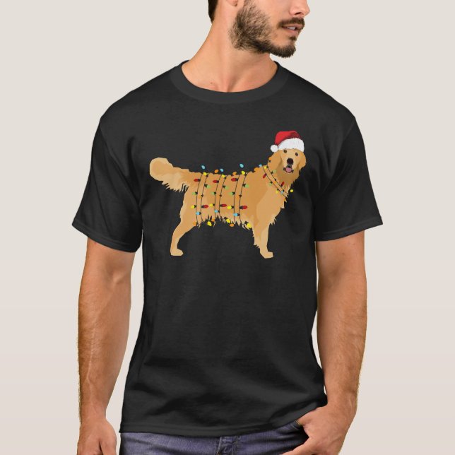 Goldenes Retriever Weihnachtsfest   T-Shirt (Vorderseite)