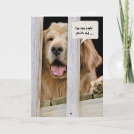 Goldenes Retriever zum Geburtstag Karte