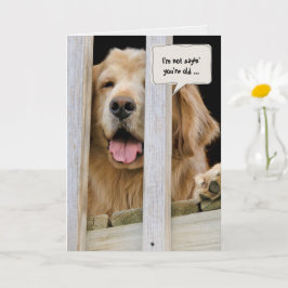 Goldenes Retriever zum Geburtstag Karte
