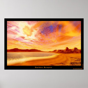 Goldenes Scapes Poster