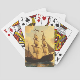 Goldenes Schiff Spielkarten