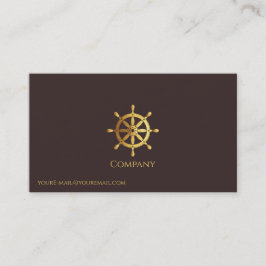 Goldenes Schiffrad Visitenkarte