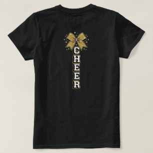 Goldenes Schleifen-Vertical-Jubel-Design T-Shirt