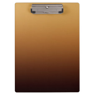 Goldenes Schokoladenbraun Warme Farben Klemmbrett
