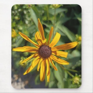Goldenes Schwarzäugige Susanne Blumenmauspad   Bot Mousepad