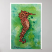 Goldenes Seepferd 12x18