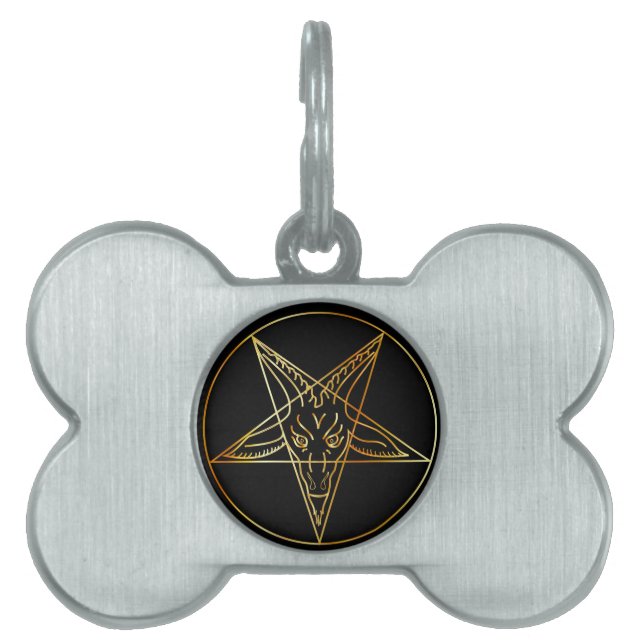 Goldenes sigil von Baphomet Tiermarke (Vorderseite)