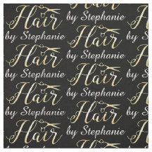 Goldenes Skript Scissors Hairstylist-Friseursalon