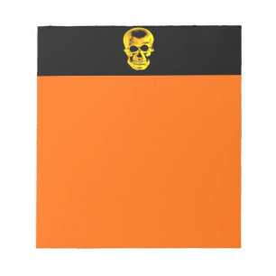Goldenes Skull Notepad Notizblock