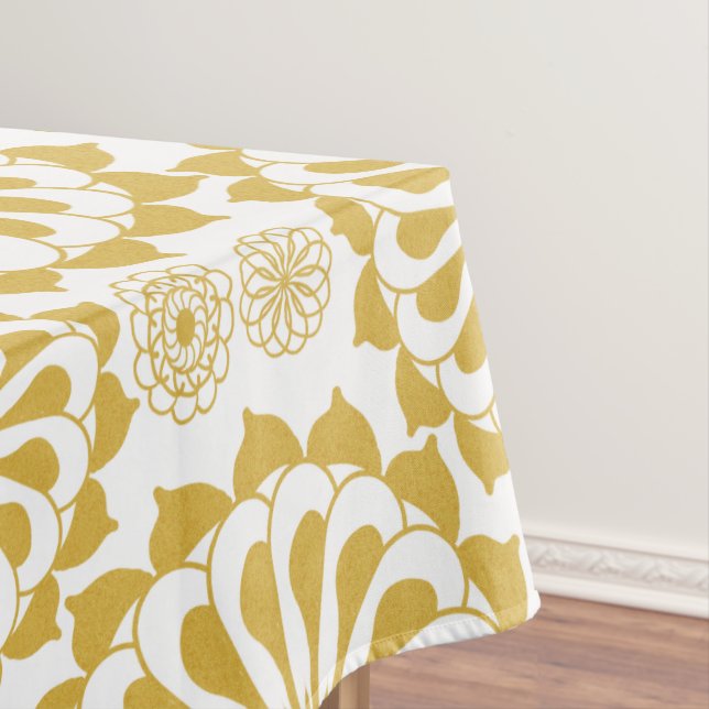 Goldenes Sonnenblumenmuster Tischdecke (Beispiel)
