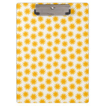 Goldenes Sonnenstrahl-Muster-Clipbrett