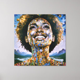 "Goldenes Soul, unendlicher Himmel" Leinwanddruck