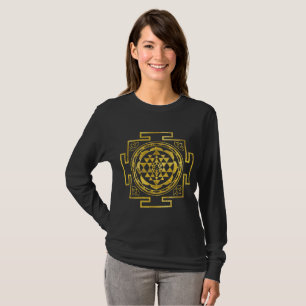 Goldenes Sri Yantra/Sri Chakra T-Shirt