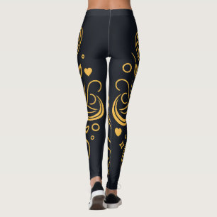 Goldenes Thread der Liebe Leggings