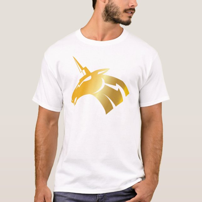 Goldenes Thundercorn T-Shirt (Vorderseite)