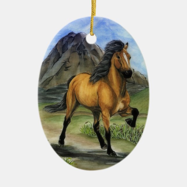 Goldenes Tolt Keramik Ornament (Vorne)