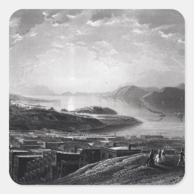 Goldenes Tor vom Telegrafenberg Quadratischer Aufkleber (Vorderseite)