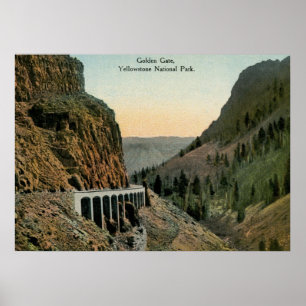 Goldenes Tor, Yellowstone Nationalpark Poster
