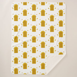 Goldenes Torportal – Minimalistischer Abstrakt Sherpadecke
