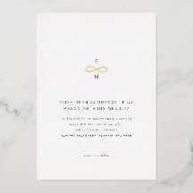 Goldenes Unendlichkeitssymbol Minimalistisch Chic