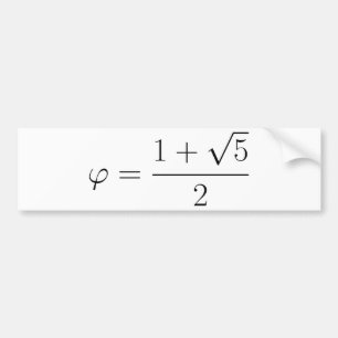 Goldenes Verhältnis Autoaufkleber