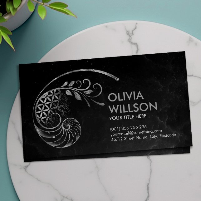 Goldenes Verhältnis - Blume des Lebens - Heilige G Visitenkarte (Von Creator hochgeladen)