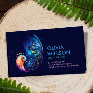 Goldenes Verhältnis - Blume des Lebens - Heilige G Visitenkarte