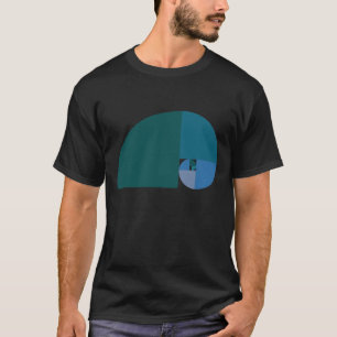 Goldenes Verhältnis, Fibonacci-Spirale T-Shirt