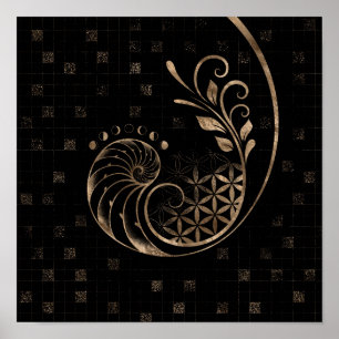 Goldenes Verhältnis - Heilige Geometrie Poster