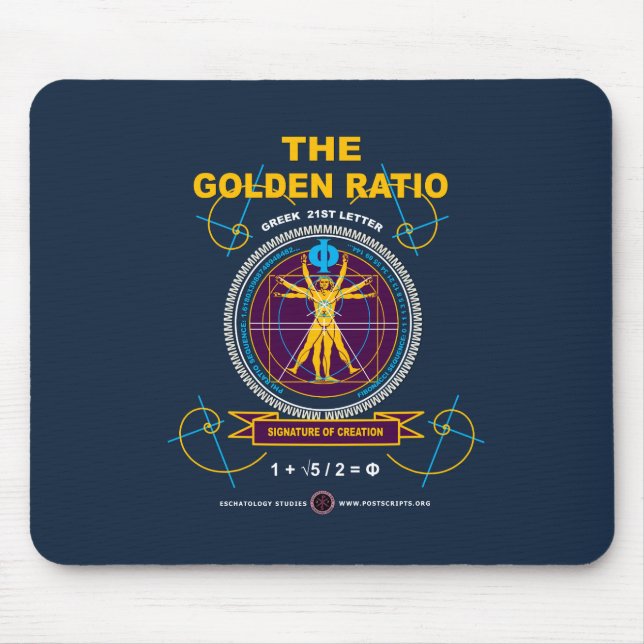 Goldenes Verhältnis Mousepad (Vorne)